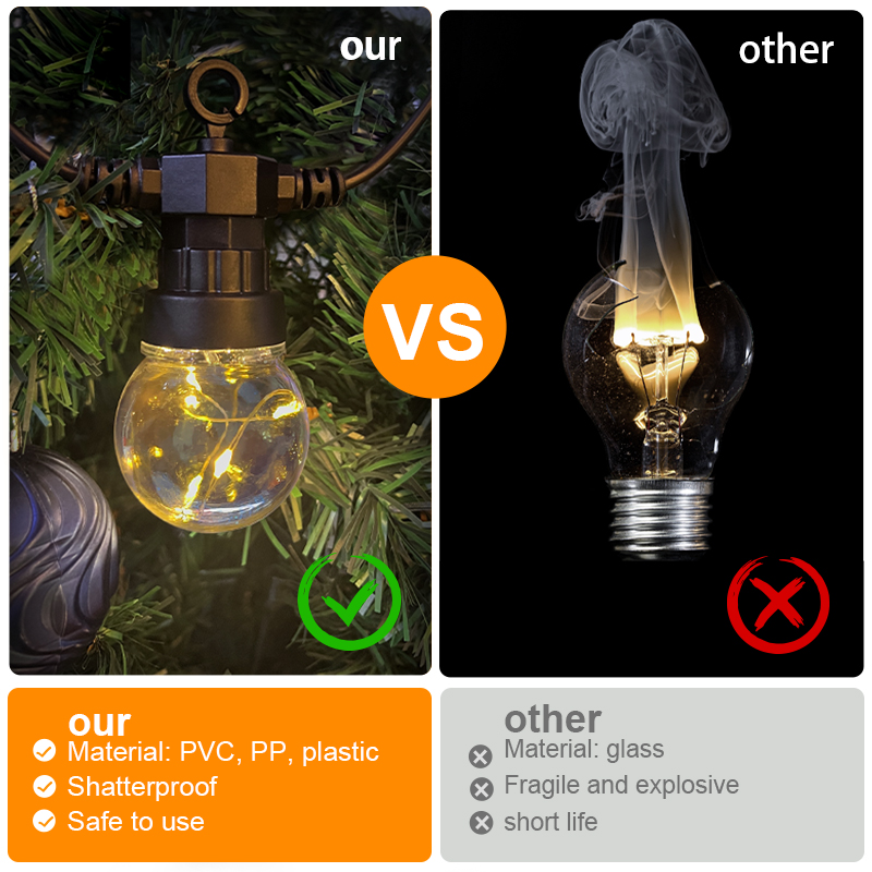 HCP065  G50铜线户外灯串